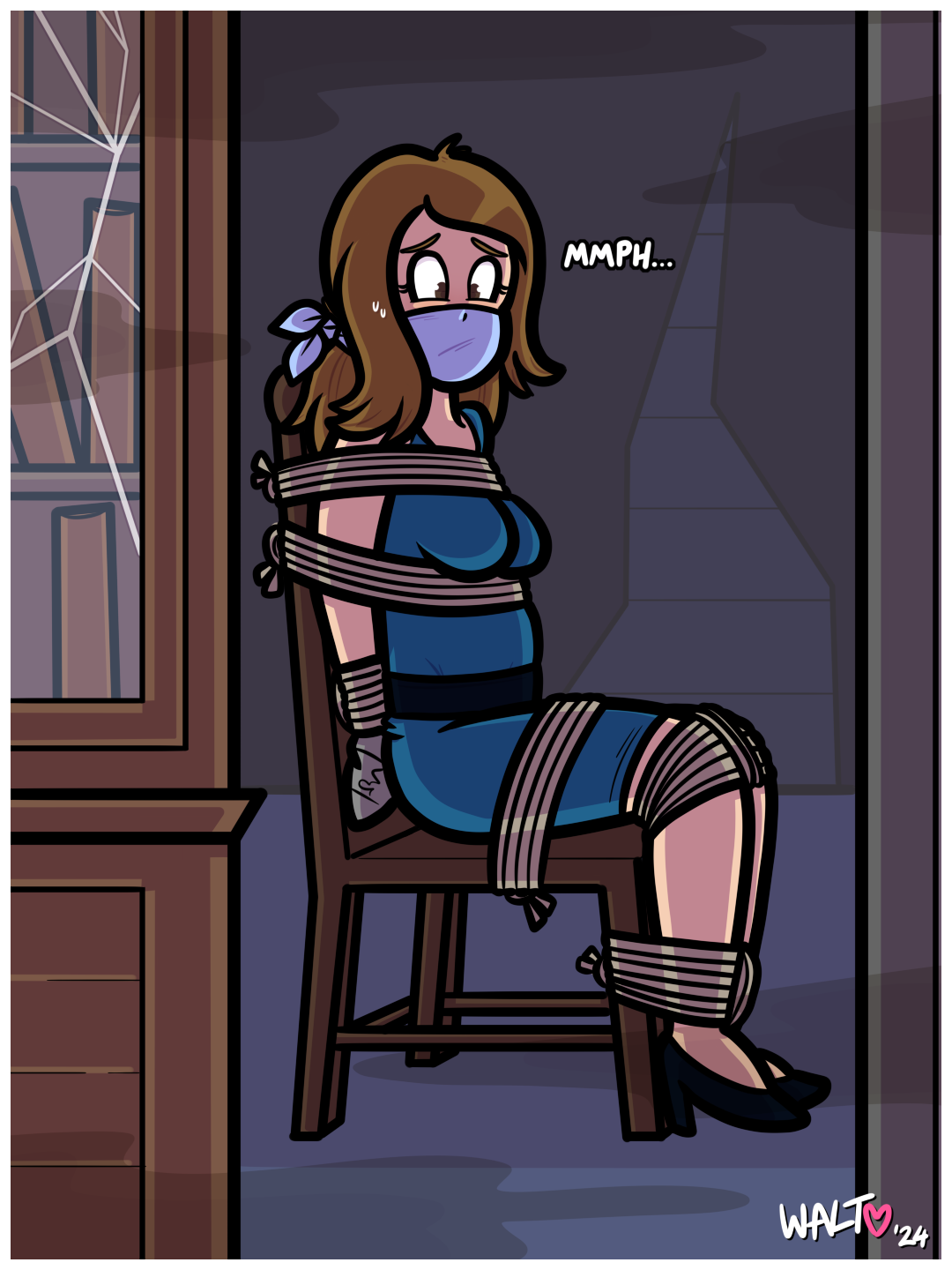 07/11/2024 – behind the bookshelf (commission)