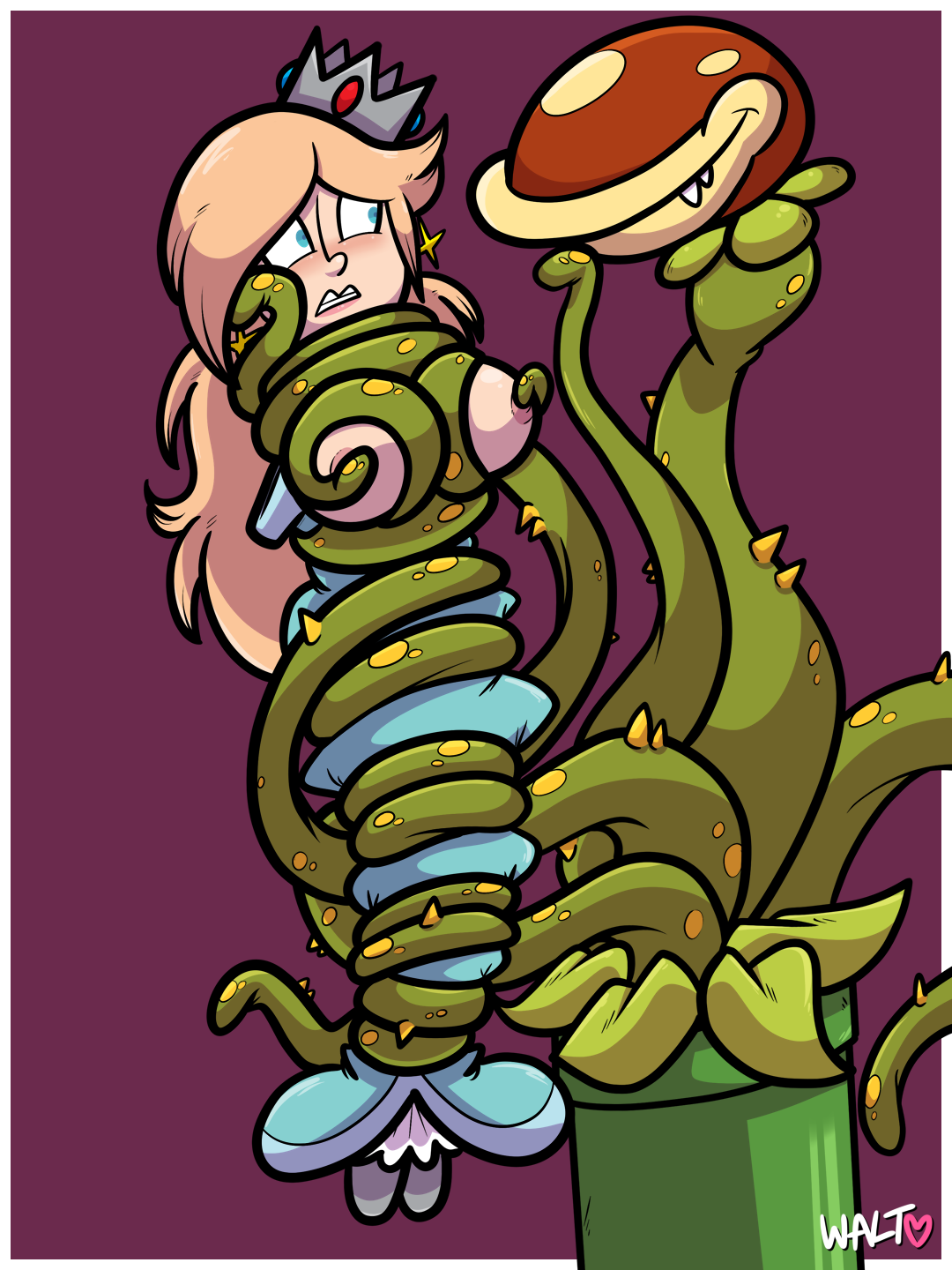 [25/03/2019] rosalina’s piranha plant party (commission)